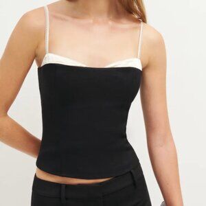 Reformation Melanie - Black and Cream